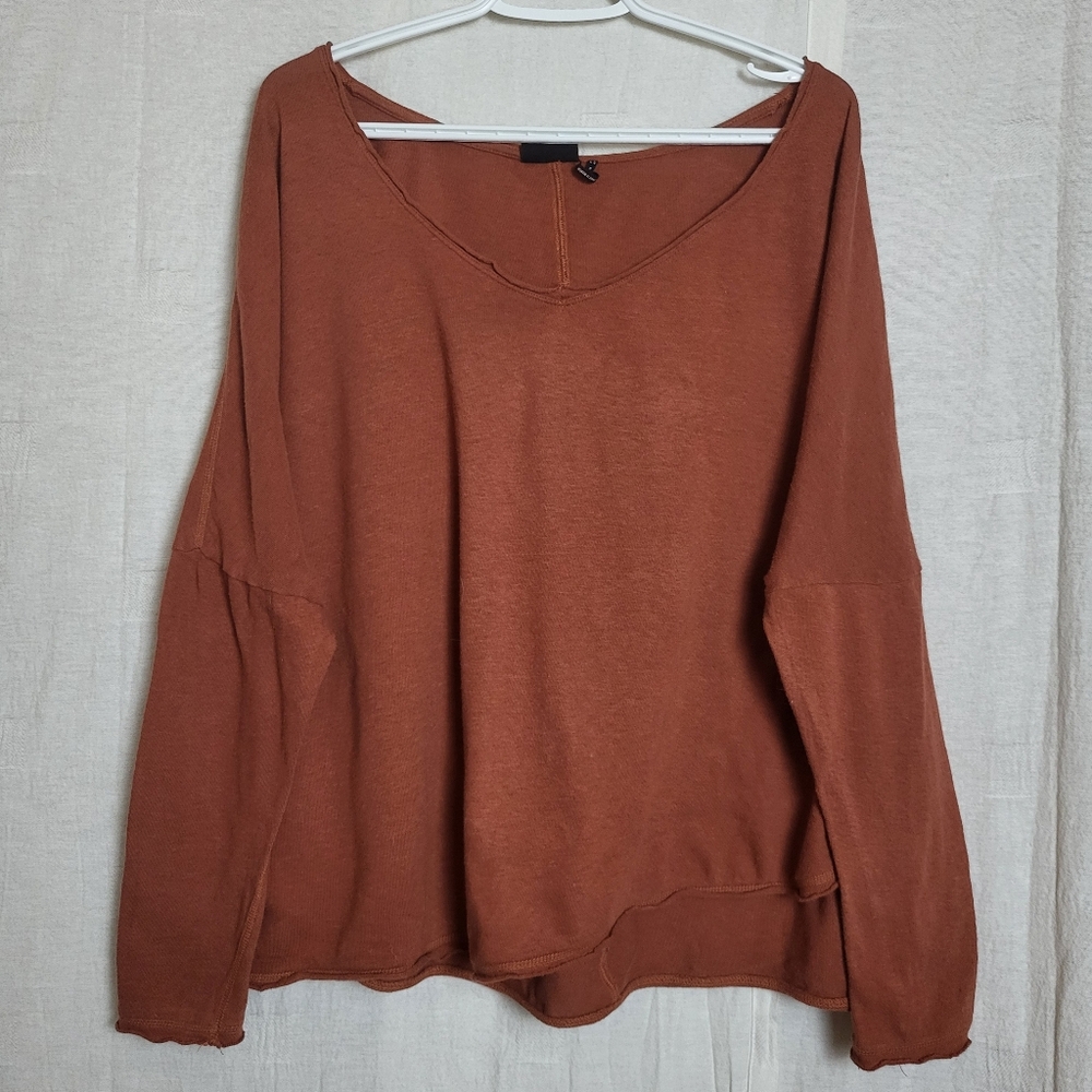 Urban Outfitters Rust V-Neck Sweater